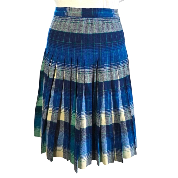 Vintage Pendleton 1950's Reversable Wool Plaid Skirt Womens Size XS - Picture 4 of 17